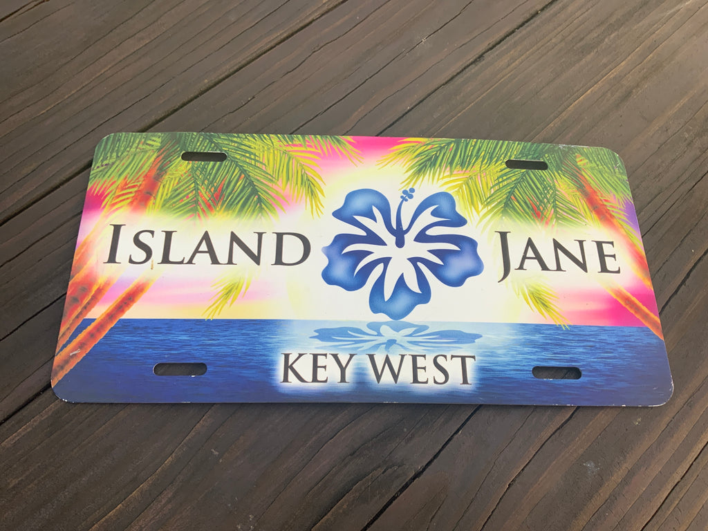 Island Jane License Plate