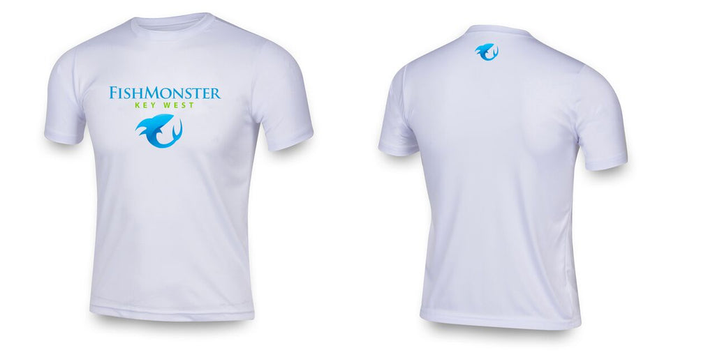 Fishmonster Youth Performance Fishing Shirt White
