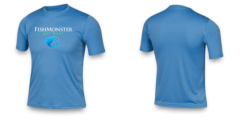 Fishmonster Youth Performance Fishing Shirt Blue 