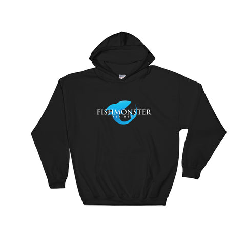 Fishmonster Key West Fishing Hooded Sweatshirt Black