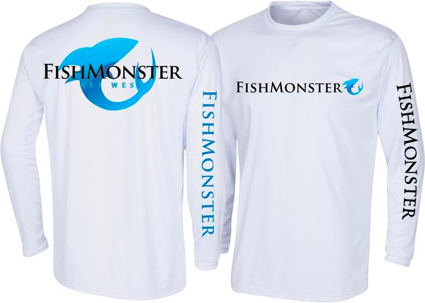 Fishmonster Men's Performance Fishing Long Sleeve White